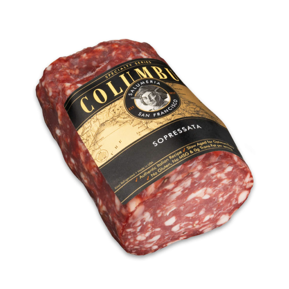 columbus sopressata salame in plastic packaging