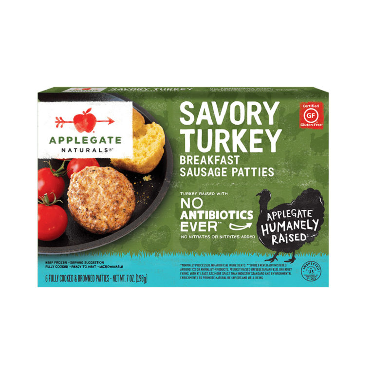 Applegate Naturals Savory Turkey Breakfast Sausage Patties EURO USA