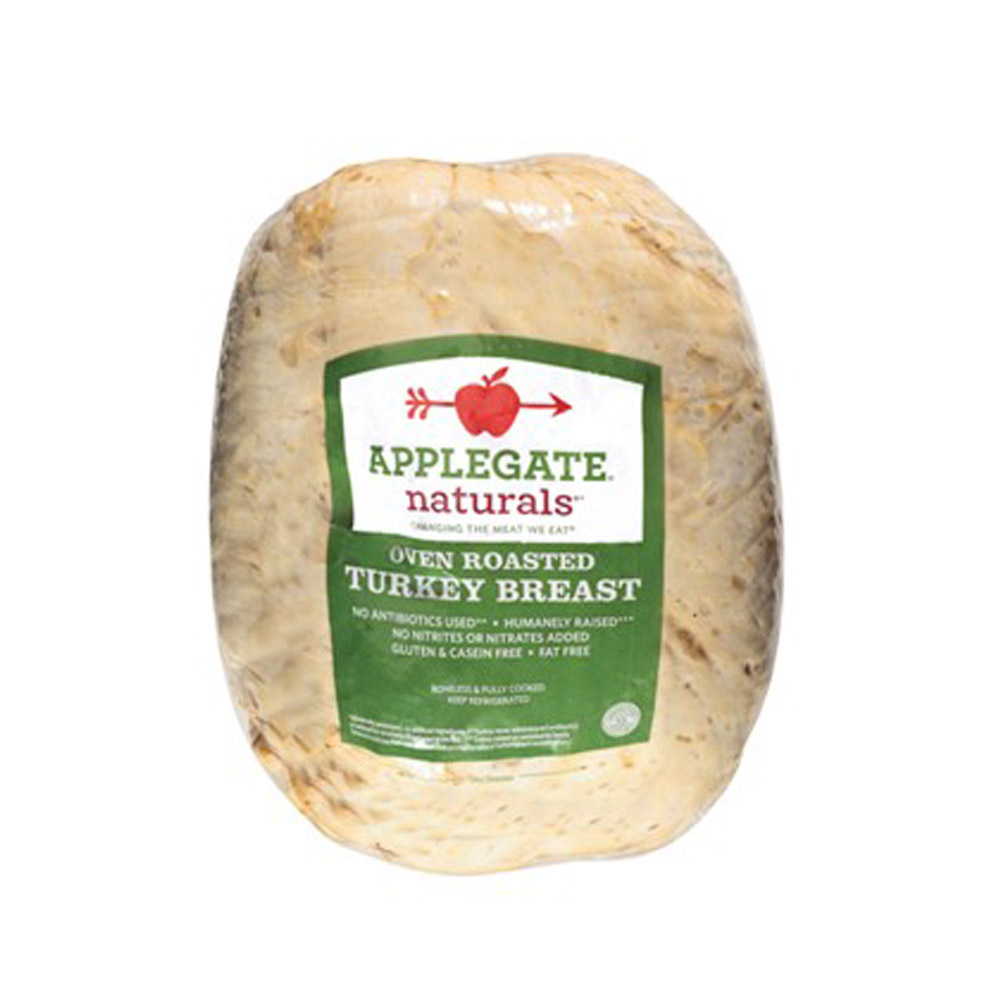 applegate naturals oven roasted turkey breast in plastic packaging