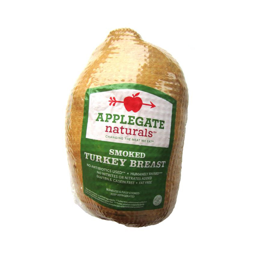 applegate naturals smoked turkey breast in plastic packaging