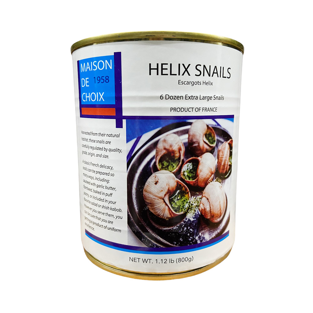 A can of Maison De Choix extra-large helix snails