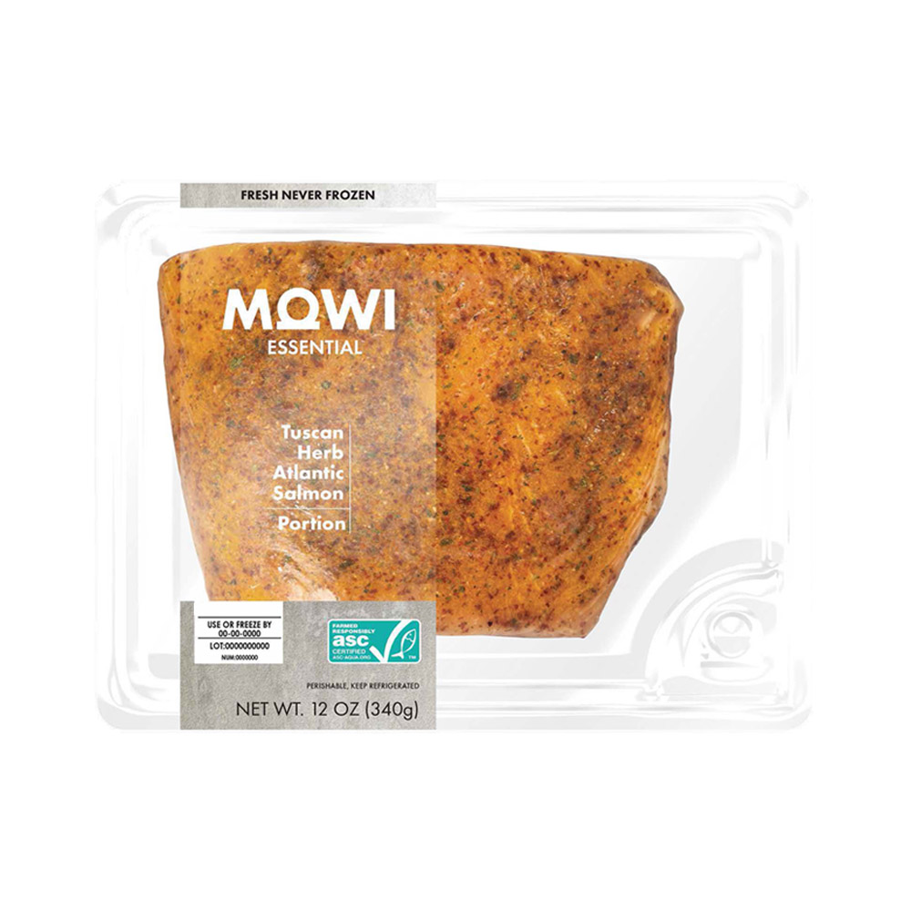 Package of Mowi Tuscan Herb Atlantic Salmon
