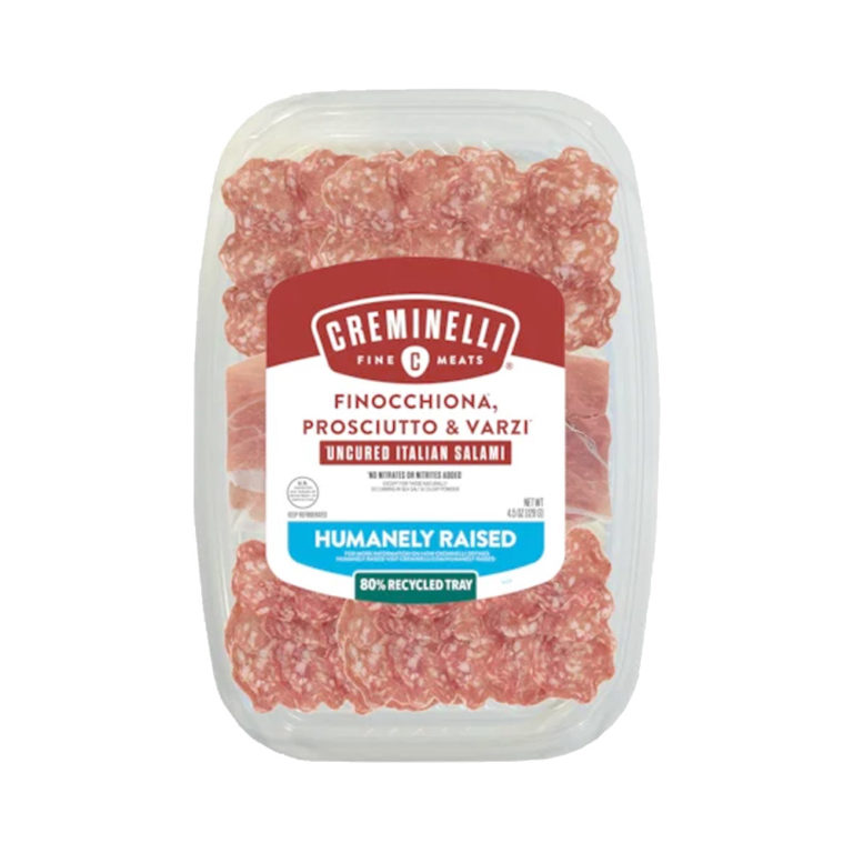 Creminelli Sliced Finocchiona Salami, Prosciutto, & Varzi Salami EURO USA