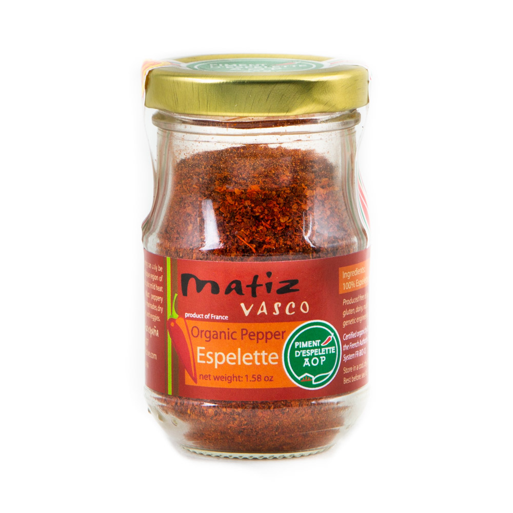 jar of matiz españa organic piment d'espelette