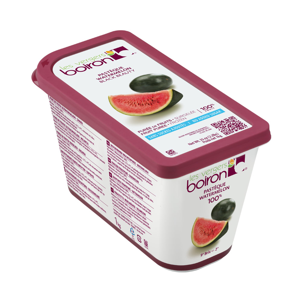 Container of Les Vergers Boiron watermelon puree