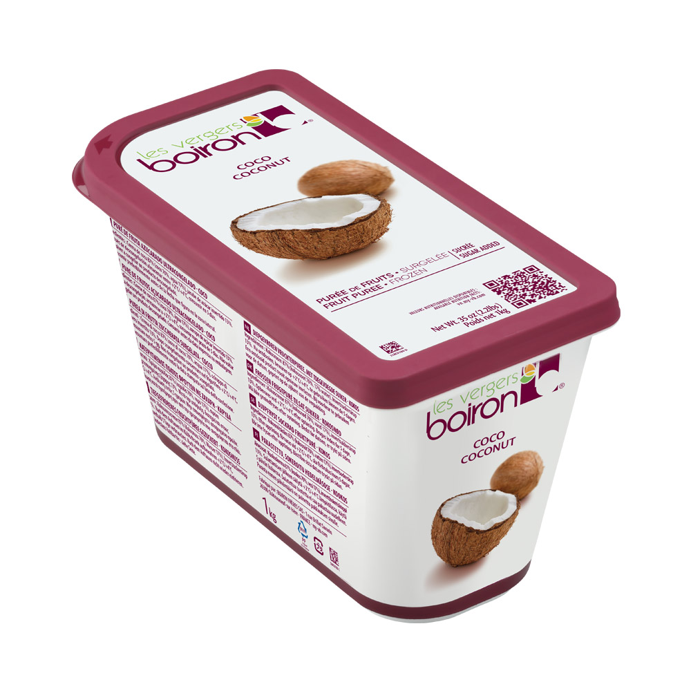 Container of Les Vergers Boiron coconut puree