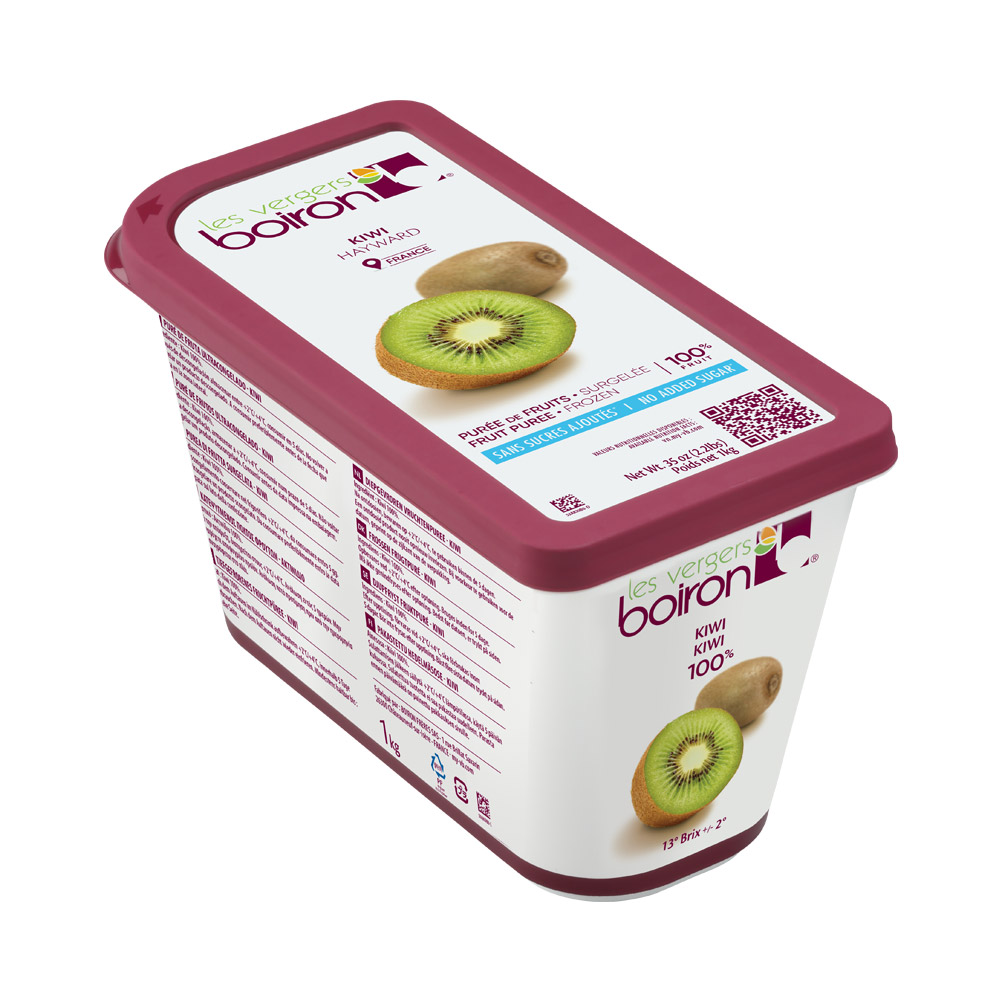 Container of Les Vergers Boiron kiwi puree