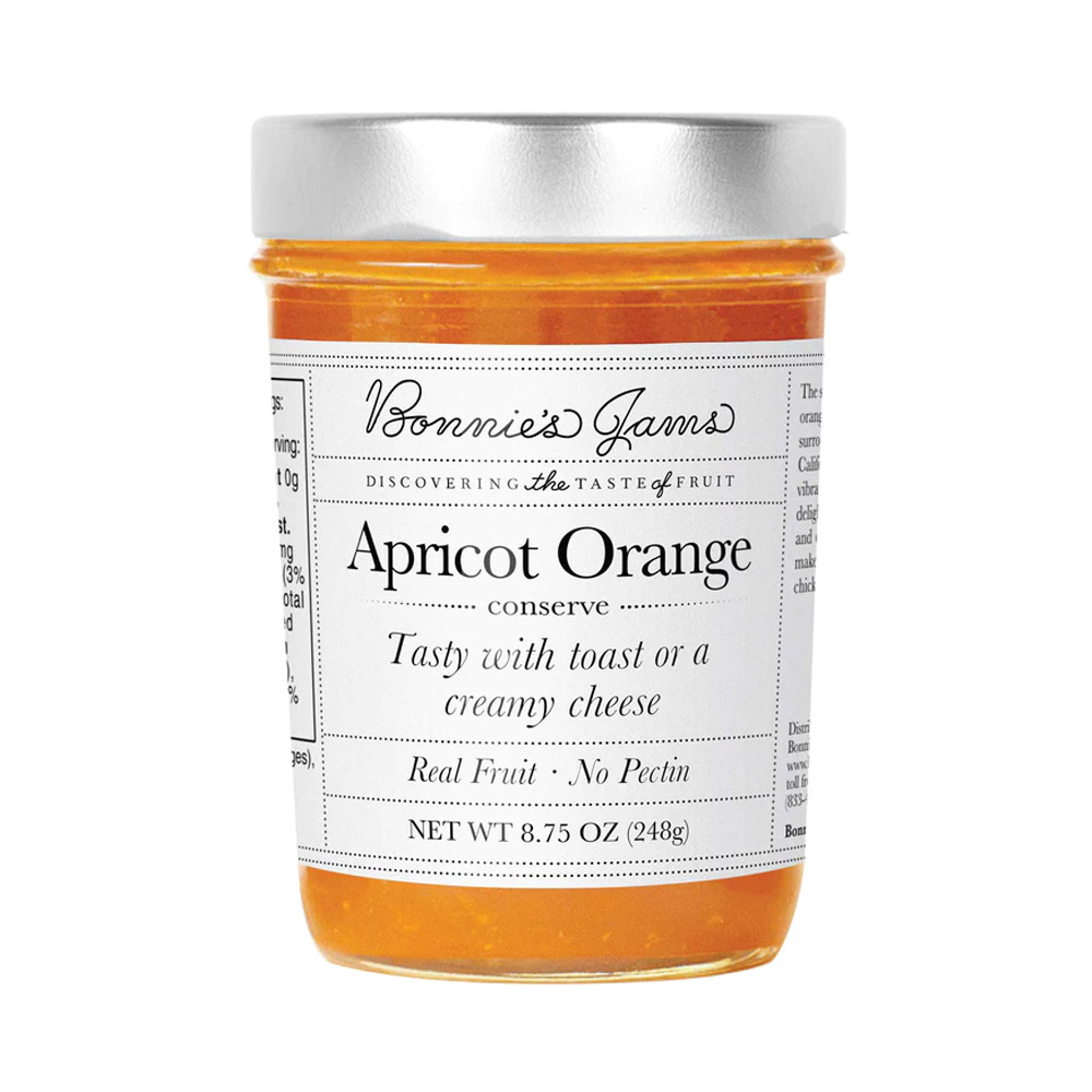 A jar of Bonnie's Jams Apricot Orange