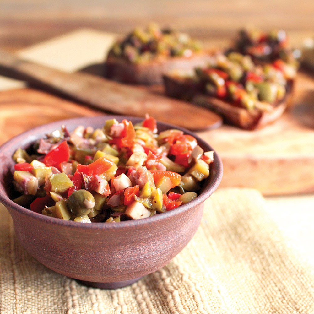 divina chopped olive tapenade in bowl