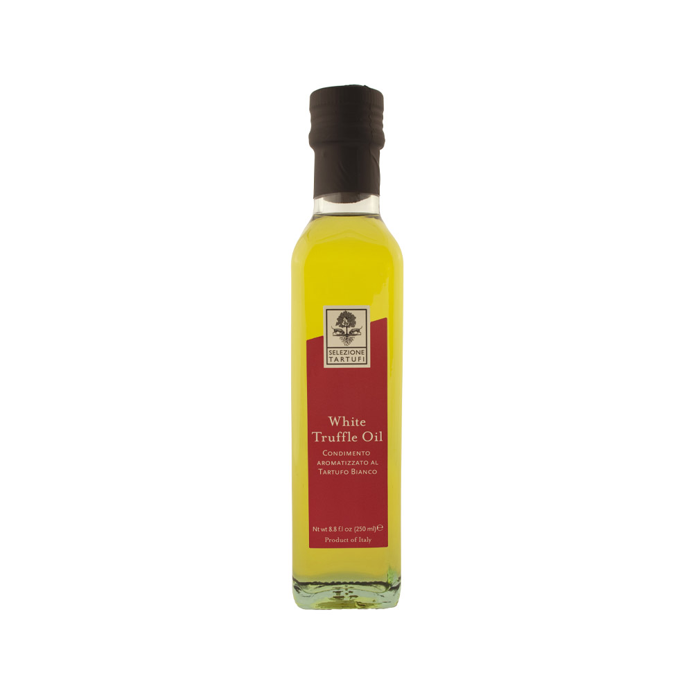 bottle of selezione tartufi white truffle oil