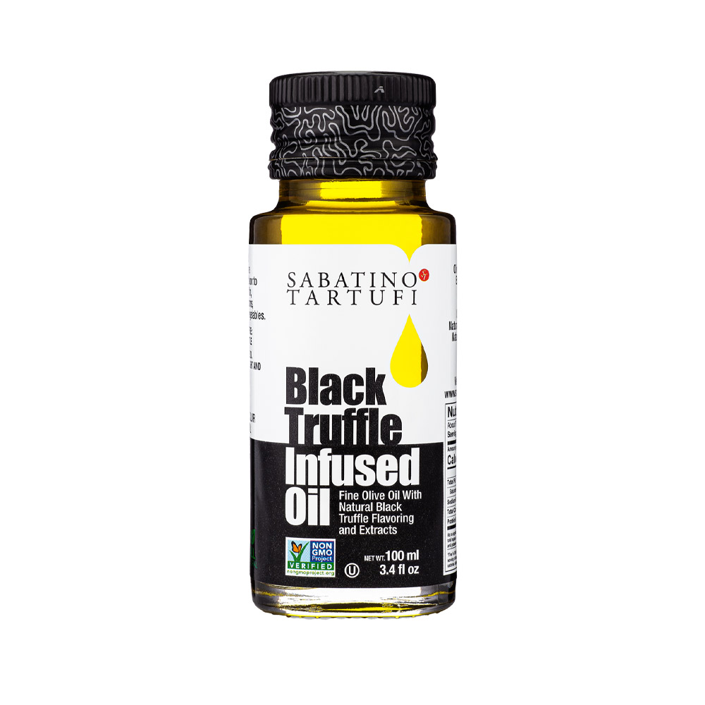 bottle of sabatino tartufi black truffle oil