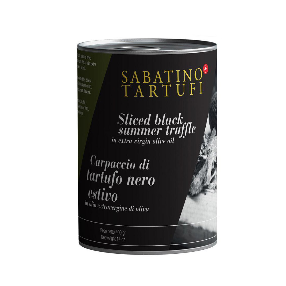 can of sabatino tartufi sliced black summer truffles
