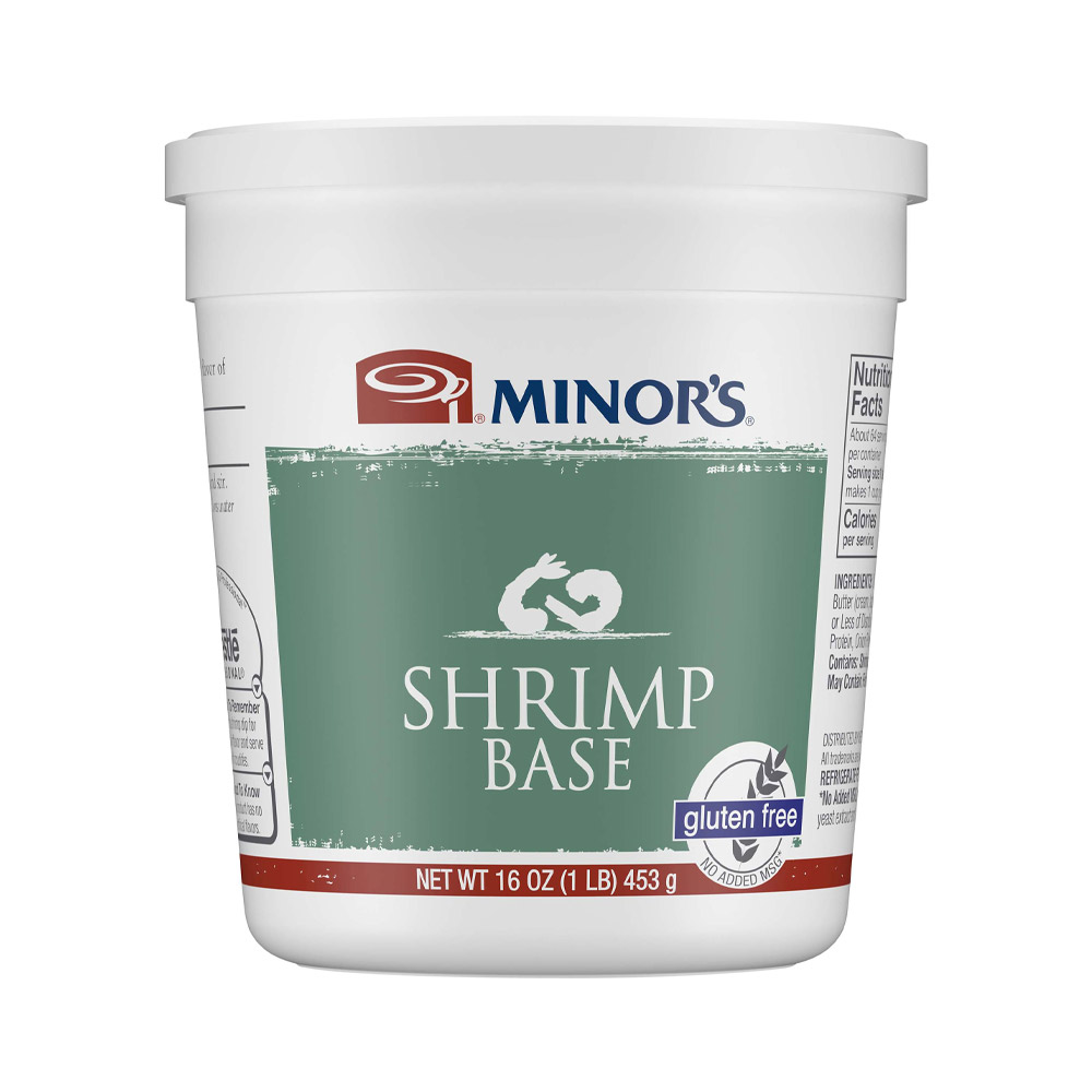 minor's shrimp base in tub