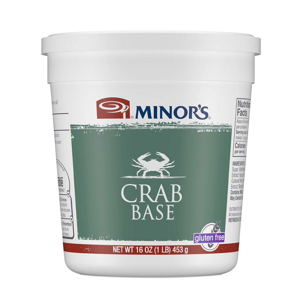 minor's crab base in tub