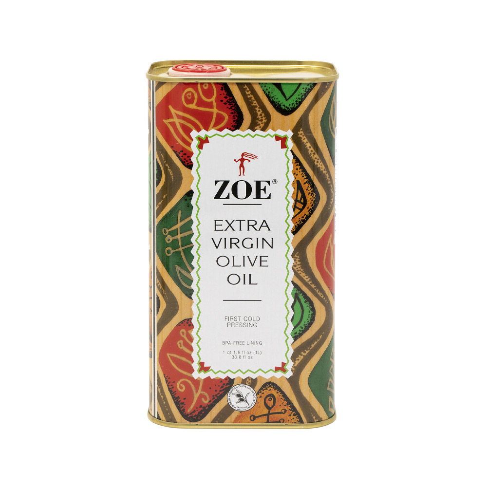 can of zoe extra virgin olive oil 1l
