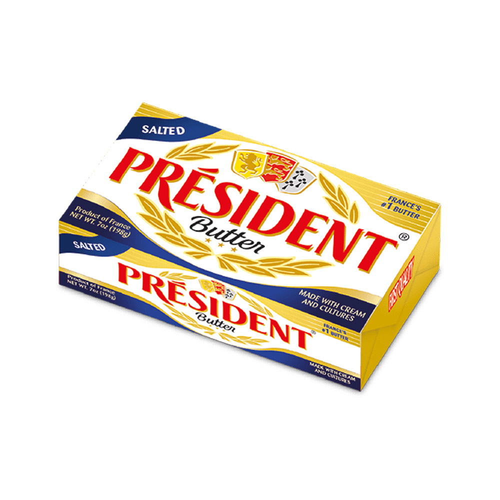 box of président 80% salted butter