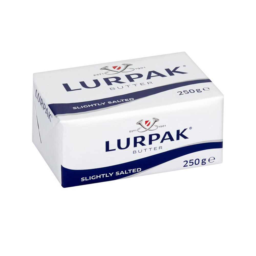 box of lurpak slightly salted butter