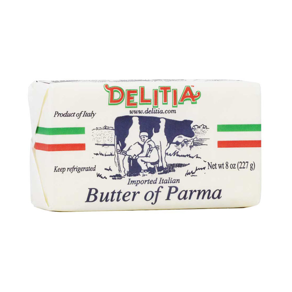 paper wrapped delitia butter of parma