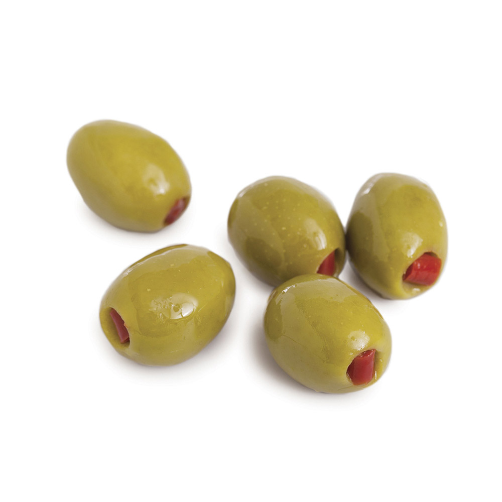 divina mt. athos green olives stuffed with red peppers