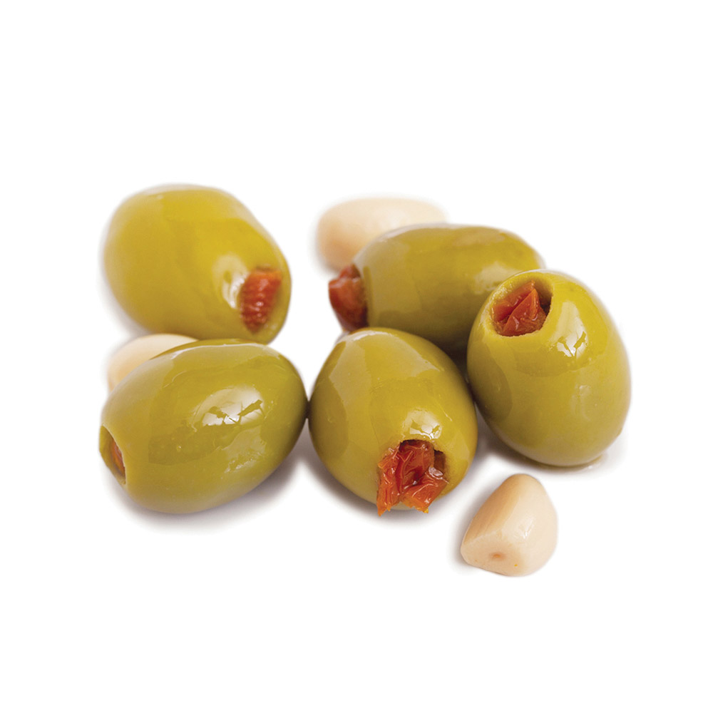 divina mt. athos green olives stuffed with sundried tomatoes