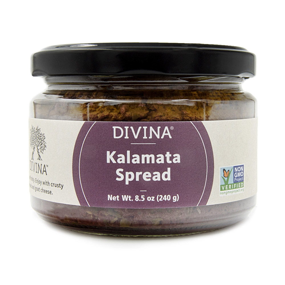 jar of divina kalamata olive spread
