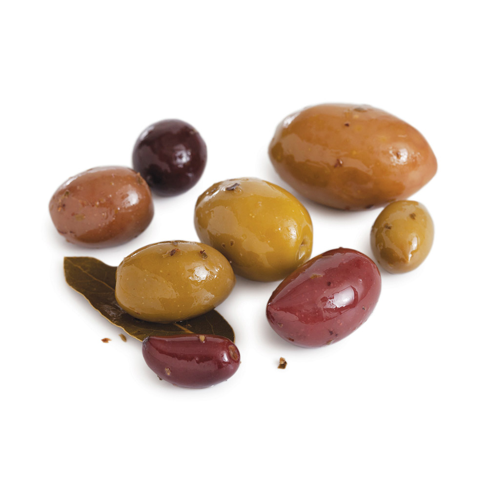 Divina Organic Greek Olive Mix on a white background