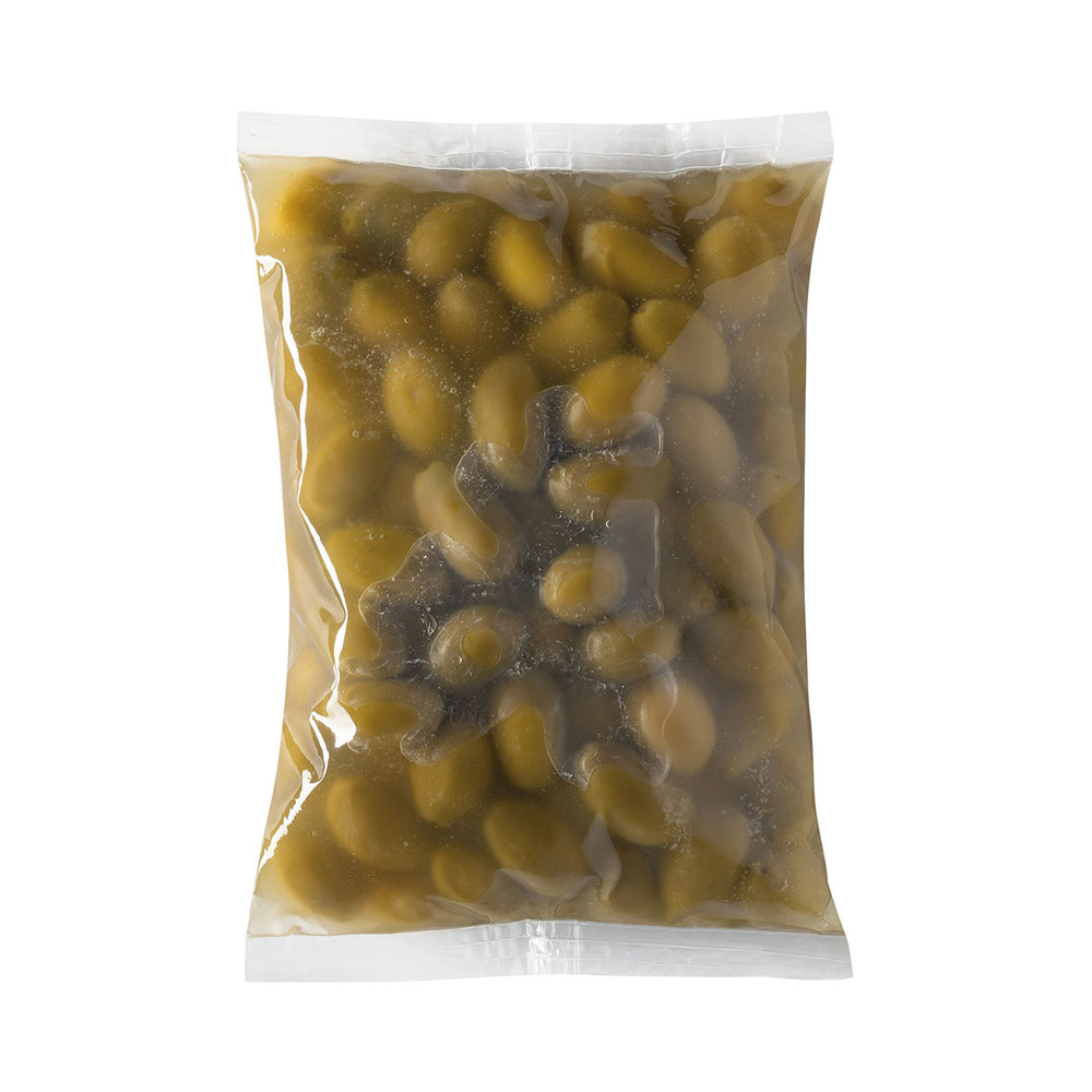 A bag of Divina Green Cerignola Olives