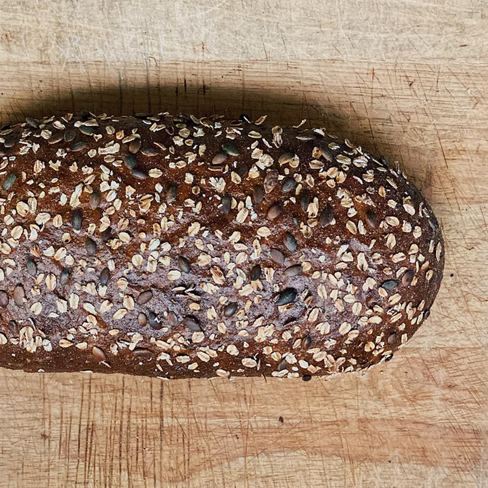Loaf of Mediterra bakehouse heartland grain bread