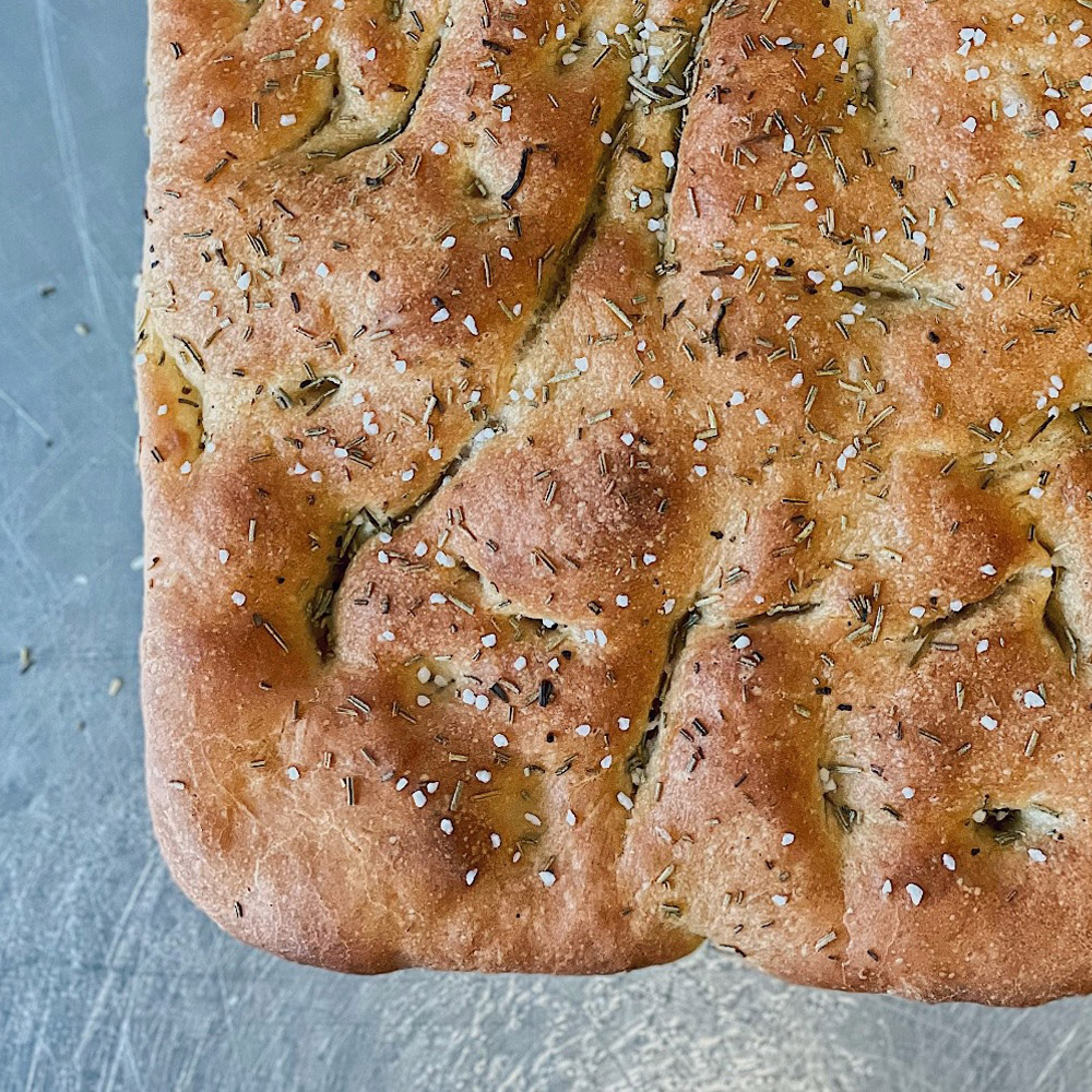 Loaf of Mediterra bakehouse rosemary focaccia bread