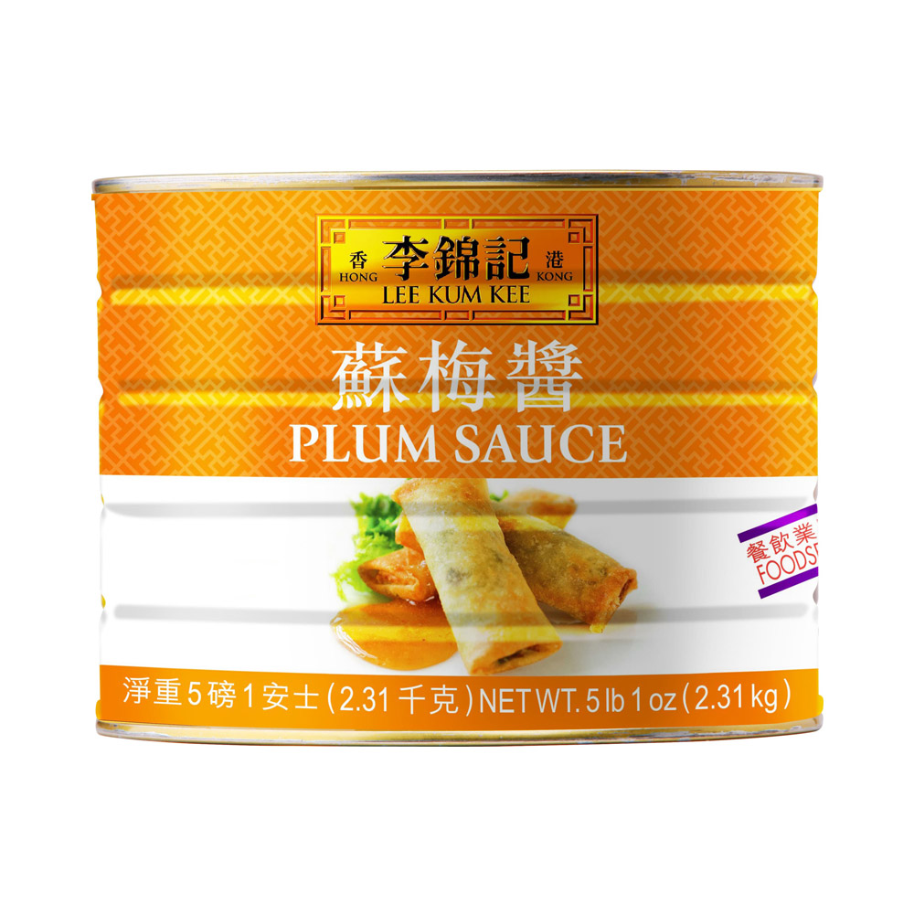 Tin of Lee Kum Kee plum sauce