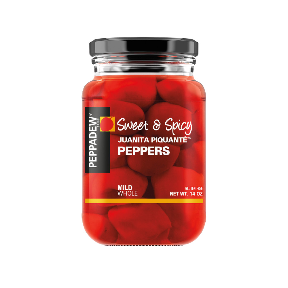 Jar of Peppadew red peppadew peppers