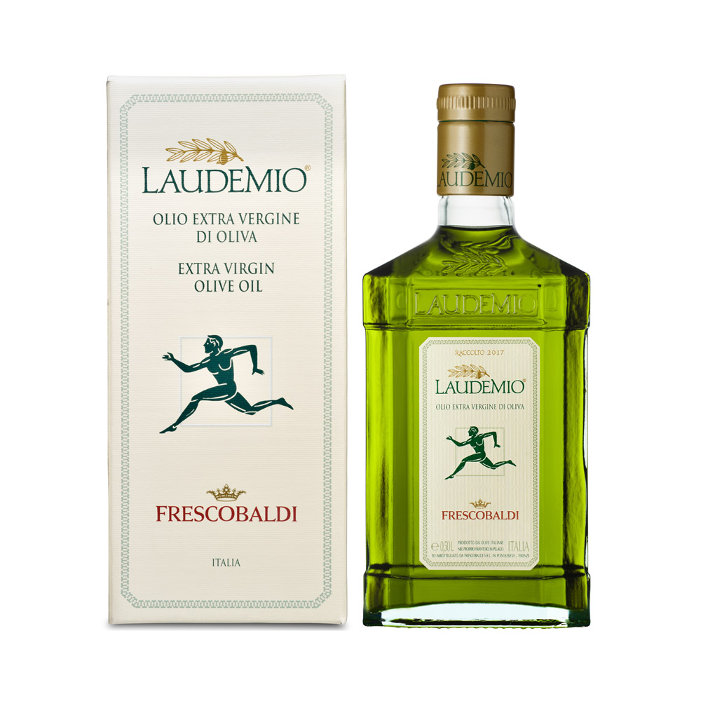 Bottle of Frescobaldi laudemio extra virgin olive oil