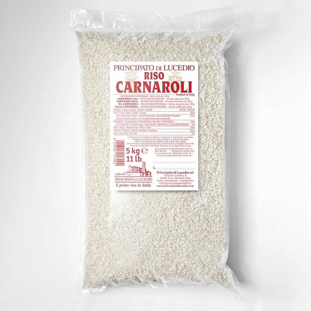 Bag of Principato di Lucedio carnaroli rice