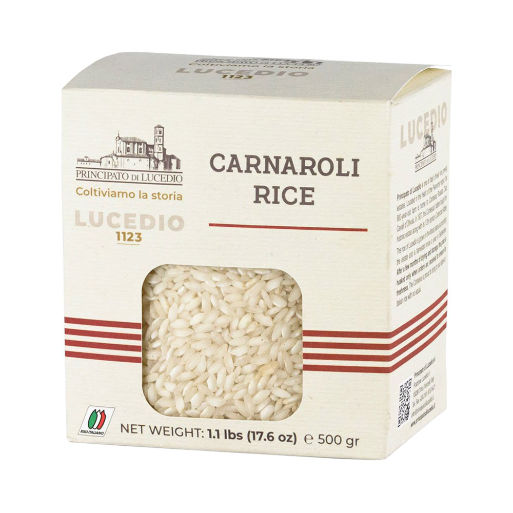 Box of Principato di Lucedio carnaroli rice