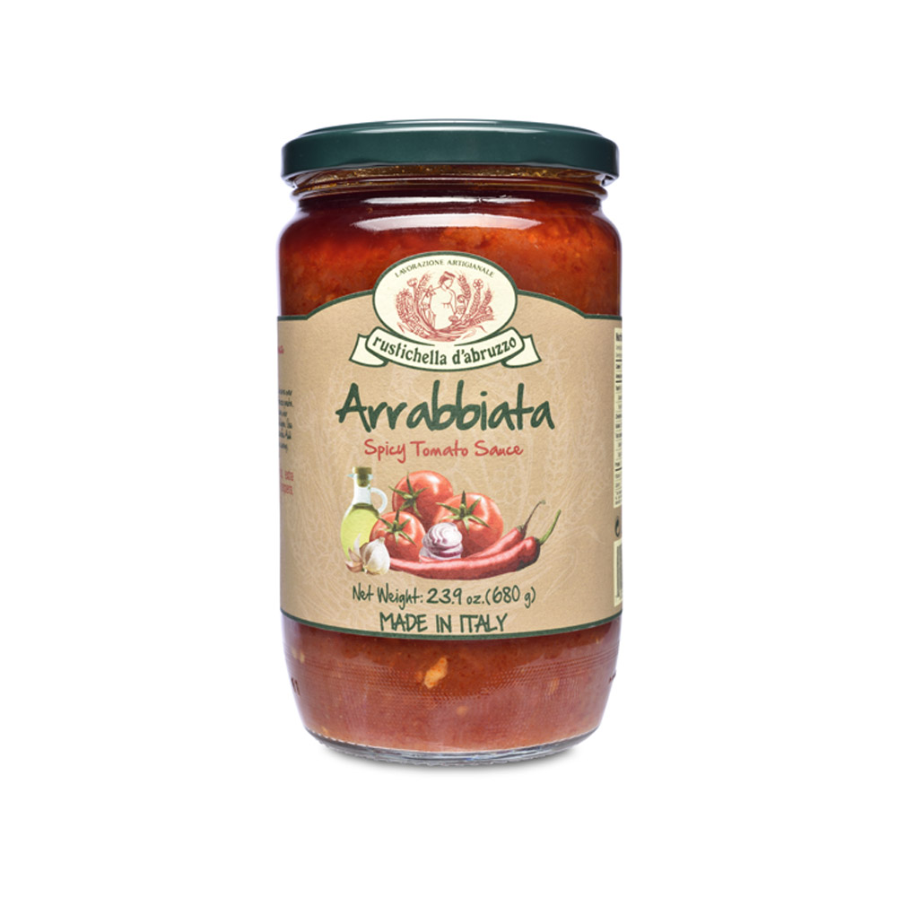 Jar of rustichella d'abruzzo family size arrabbiata sauce