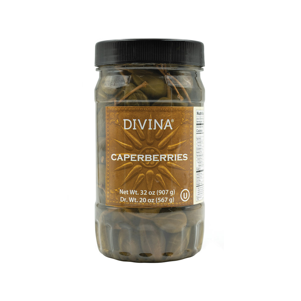 Jar of Divina caperberries