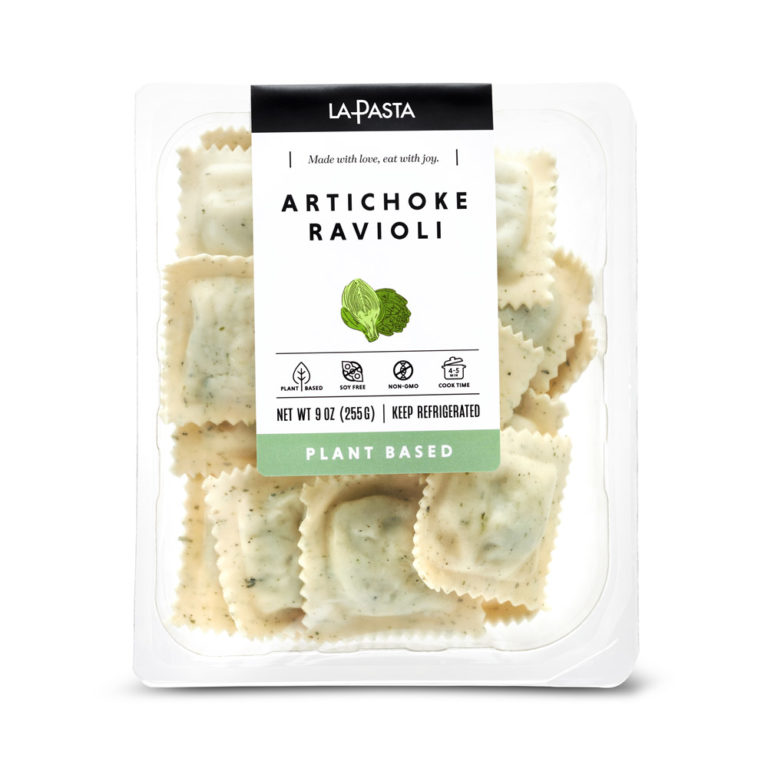 La Pasta Plant Based RavioliArtichoke EURO USA