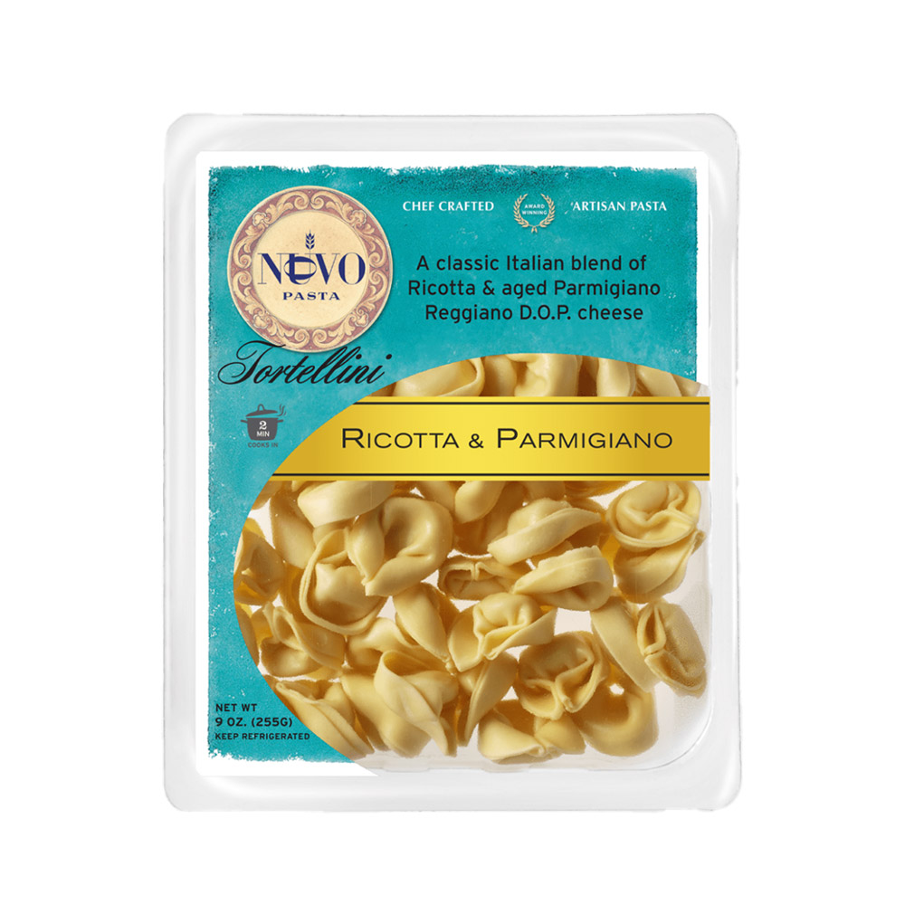 Nuovo pasta ricotta and parmiginao tortellini in package