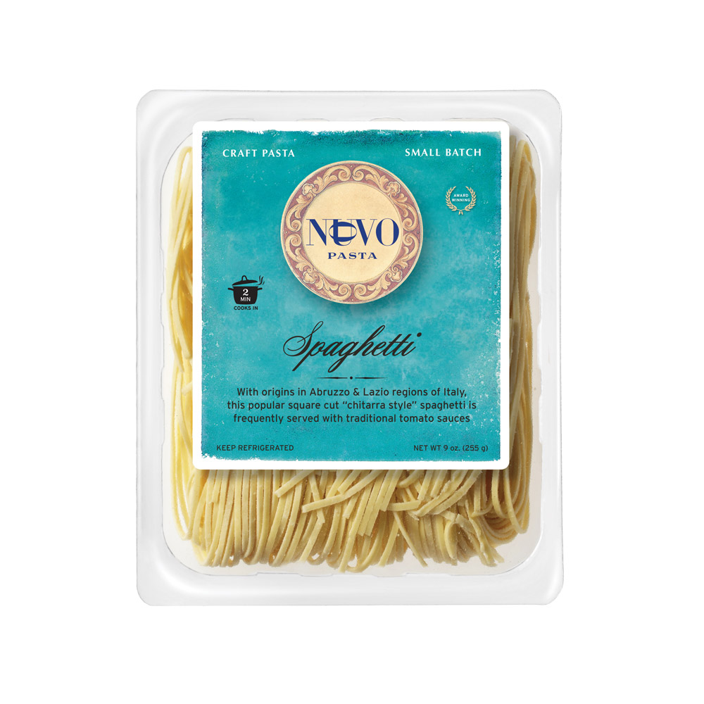 Nuovo pasta spaghetti in packaging