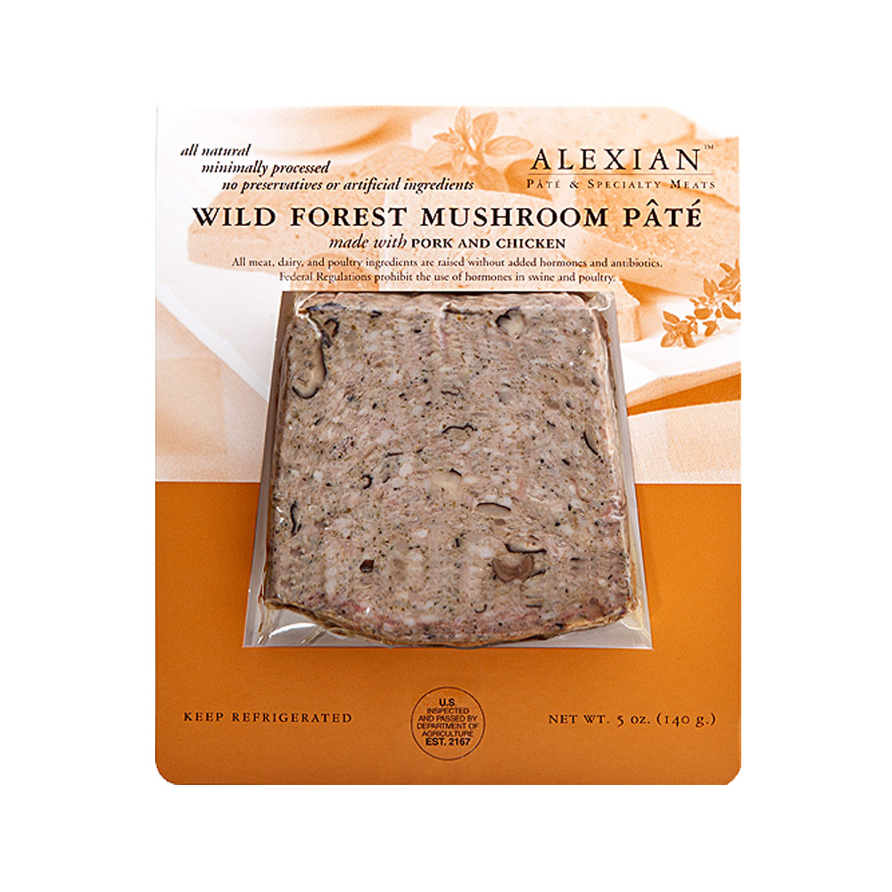 Alexian wild forest mushroom pate in package