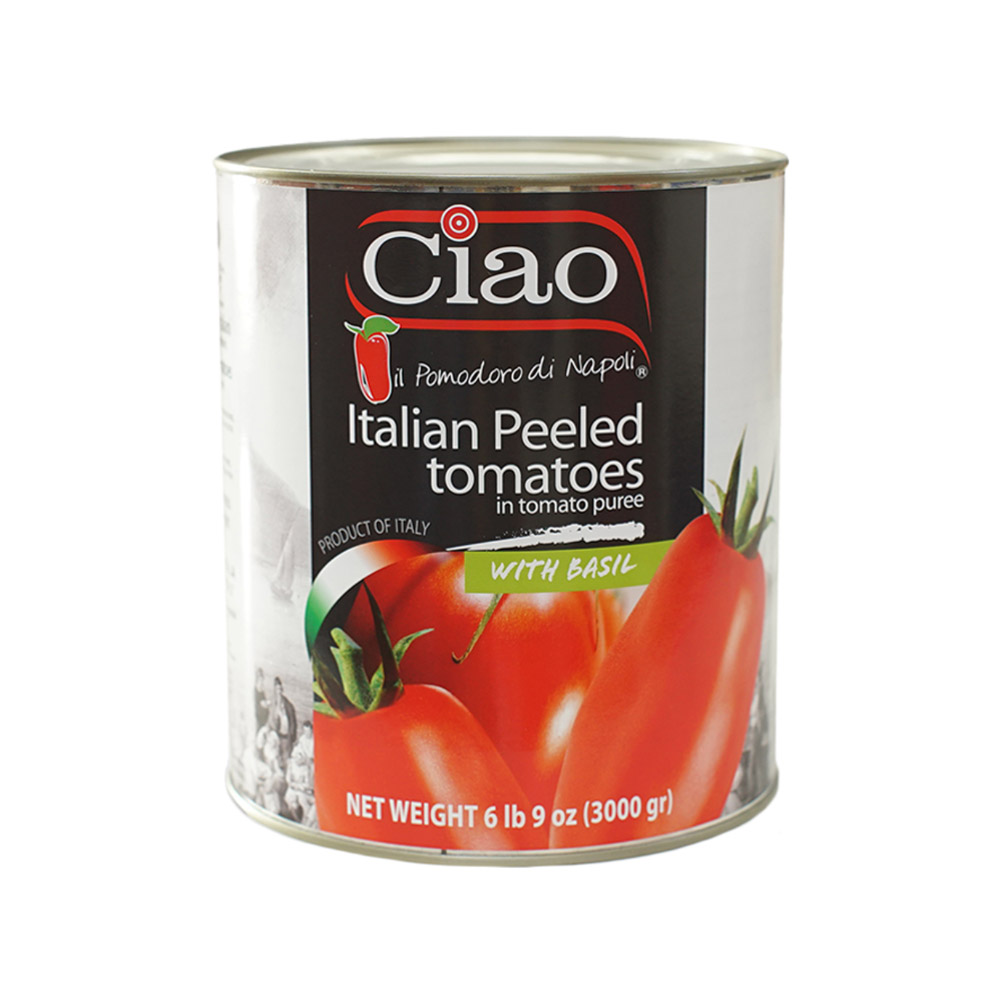 Ciao peeled Italian plum tomatoes in can
