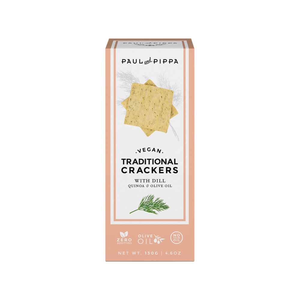 paul and pippa artisan dill crackers in package