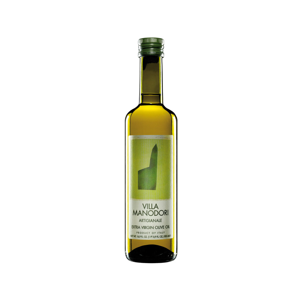 bottle of villa manodori extra virgin olive oil