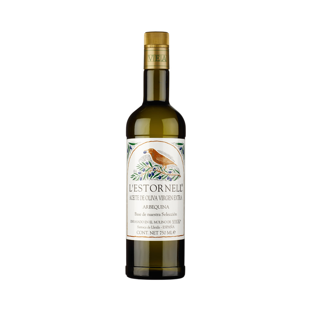 A bottle of Vea L'Estornell Extra Virgin Olive Oil