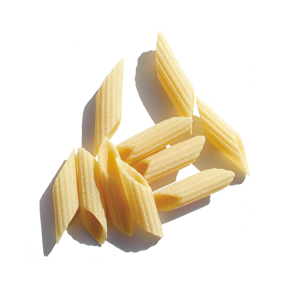Benedetto Cavalieri Penne Rigate noodles on a white background