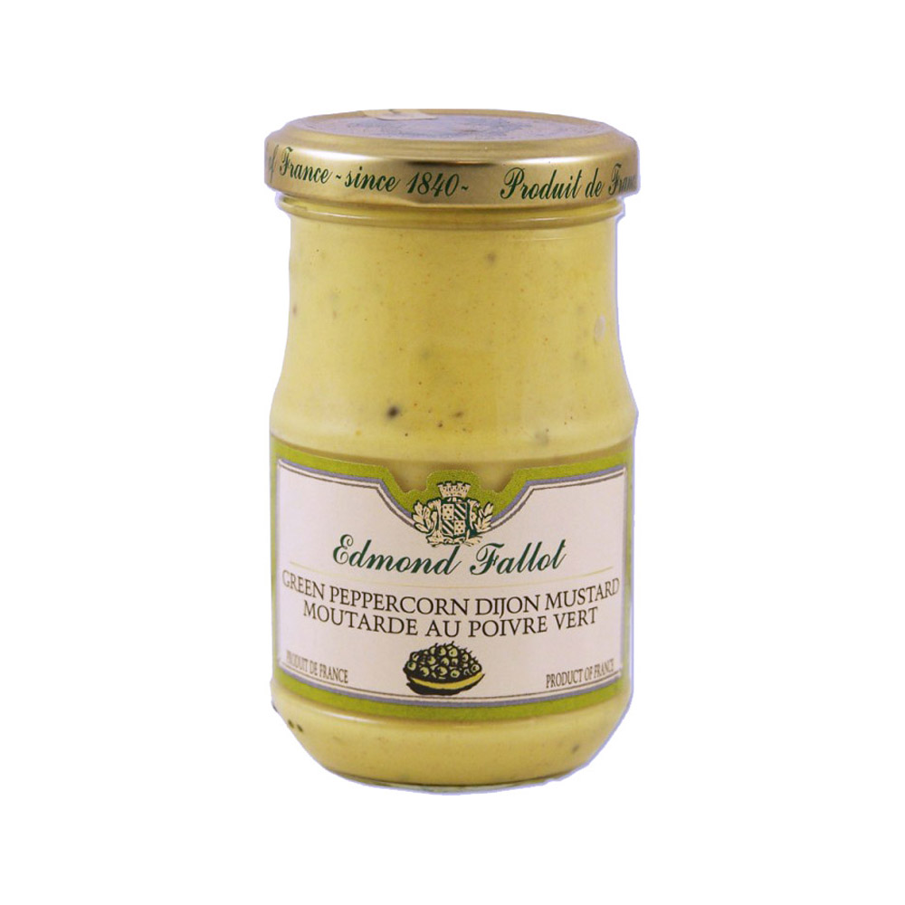 jar of edmond fallot green peppercorn mustard