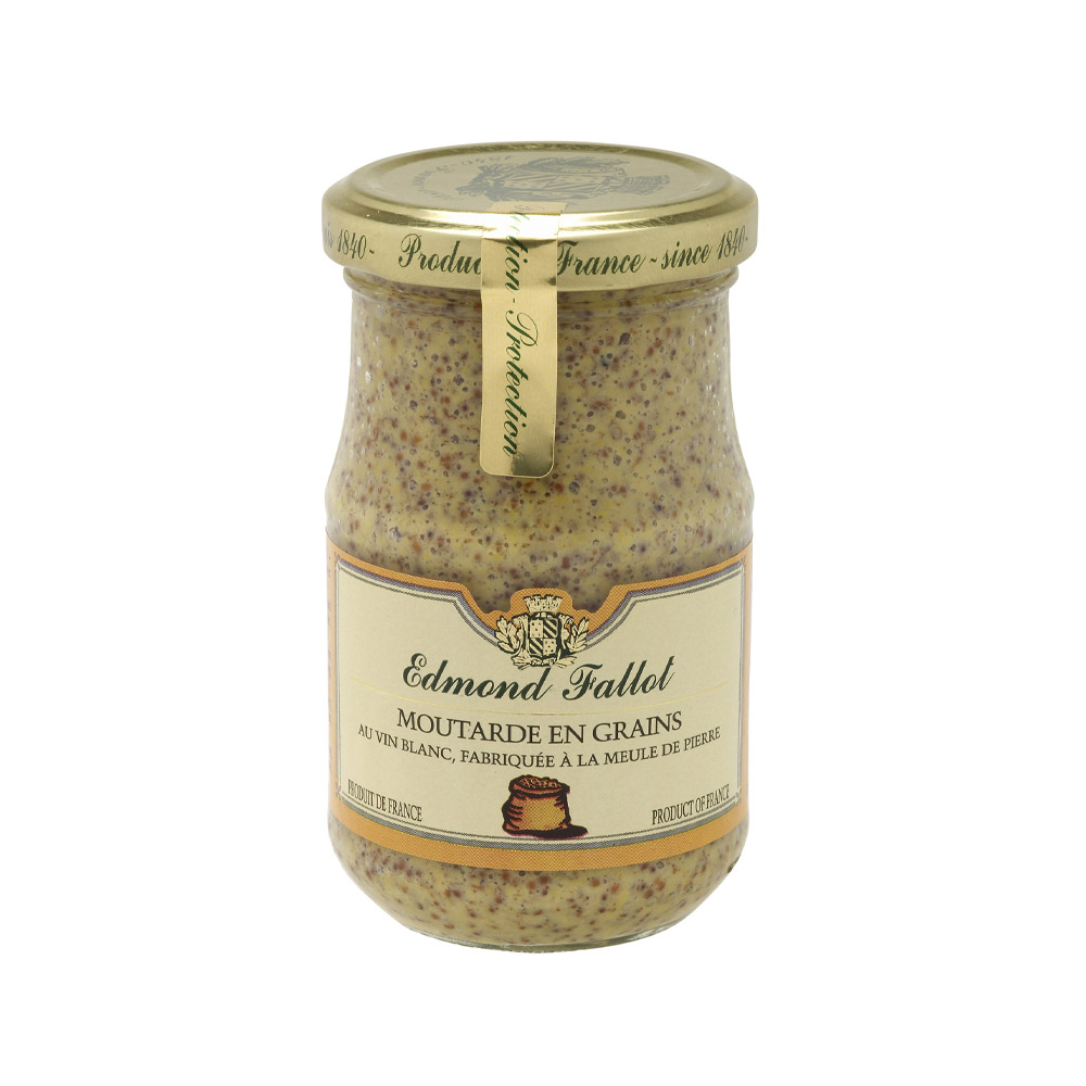 jar of edmond fallot old fashioned whole grain mustard