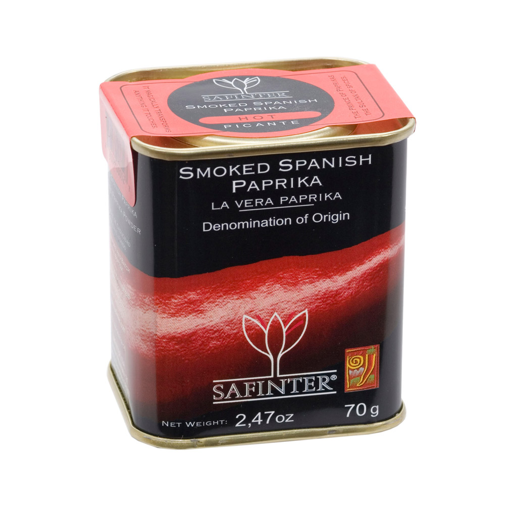 tin of safinter smoked hot paprika