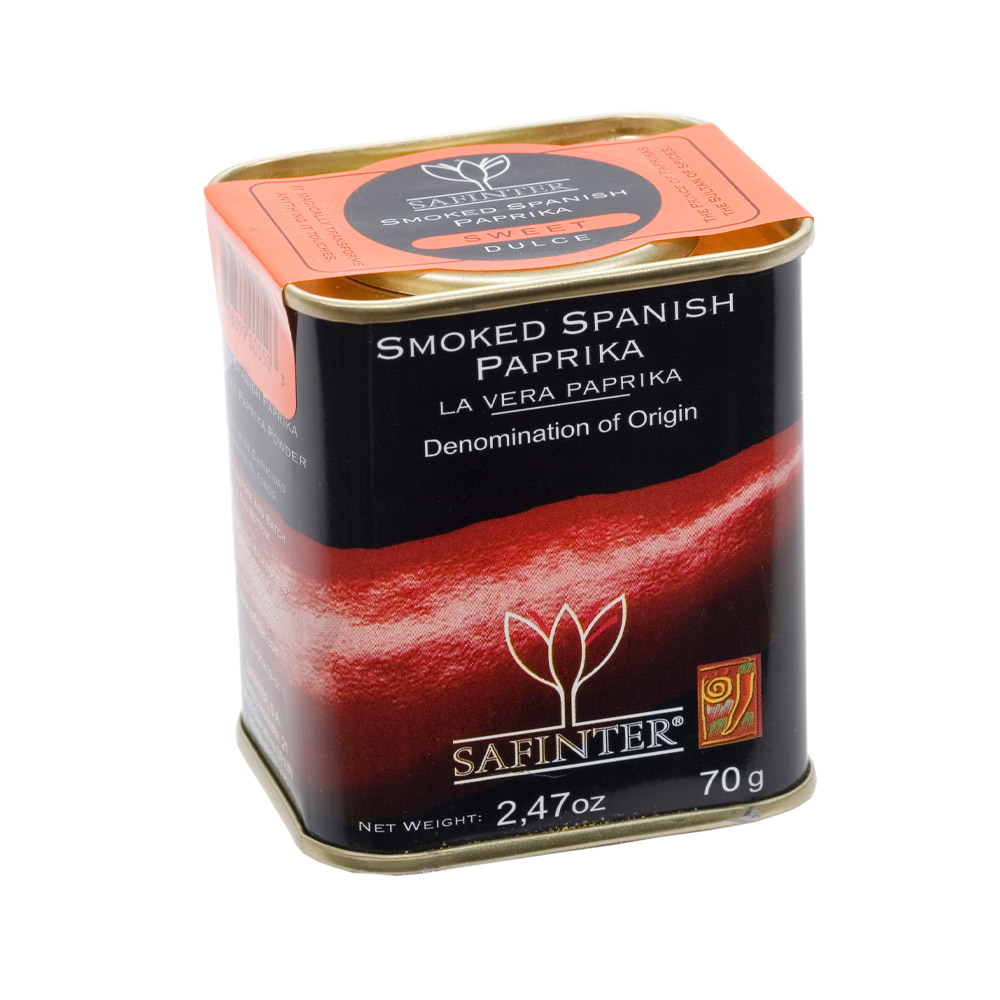 tin of safinter smoked sweet paprika