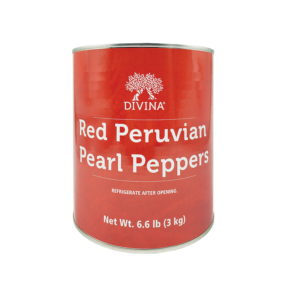 can of divina red peruvian pearl peppers